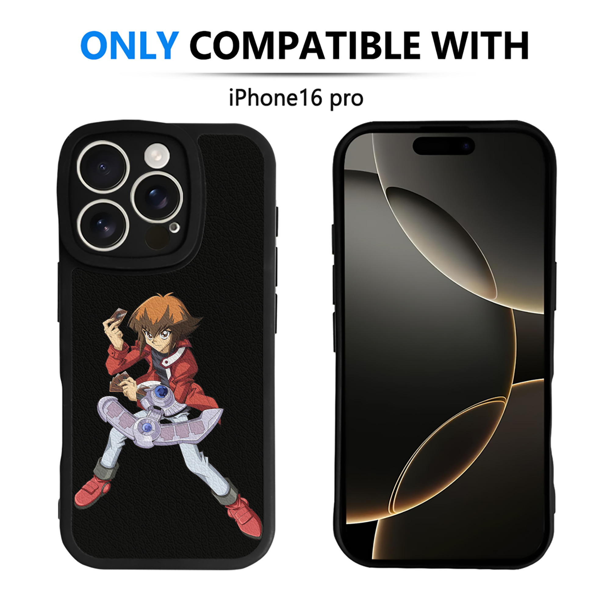 遊☆戯☆王 Yu-Gi-Oh! 【iPhone 16シリーズ対応】シリコンスマホケース（レザー調） 材質：シリコン